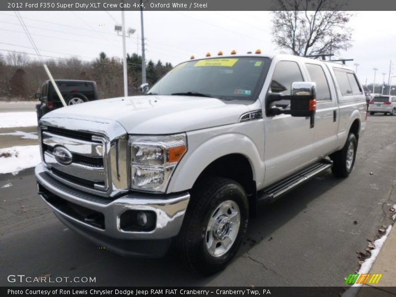 Oxford White / Steel 2012 Ford F350 Super Duty XLT Crew Cab 4x4