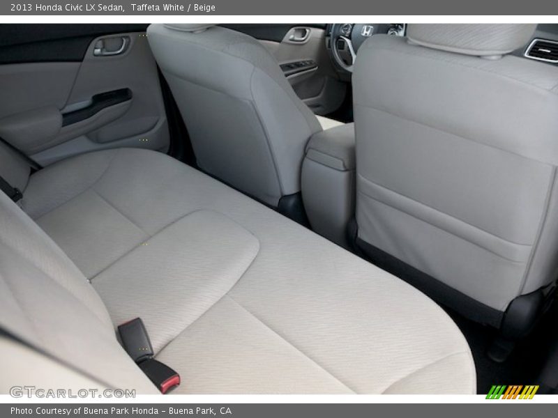 Taffeta White / Beige 2013 Honda Civic LX Sedan