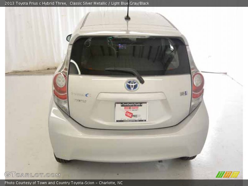 Classic Silver Metallic / Light Blue Gray/Black 2013 Toyota Prius c Hybrid Three