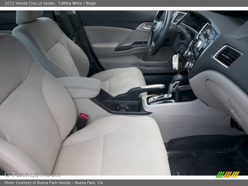 Taffeta White / Beige 2013 Honda Civic LX Sedan