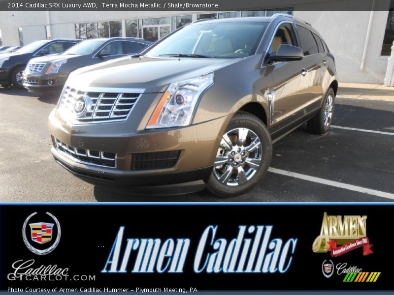 Terra Mocha Metallic / Shale/Brownstone 2014 Cadillac SRX Luxury AWD