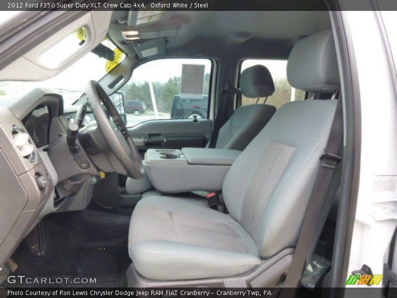 Oxford White / Steel 2012 Ford F350 Super Duty XLT Crew Cab 4x4