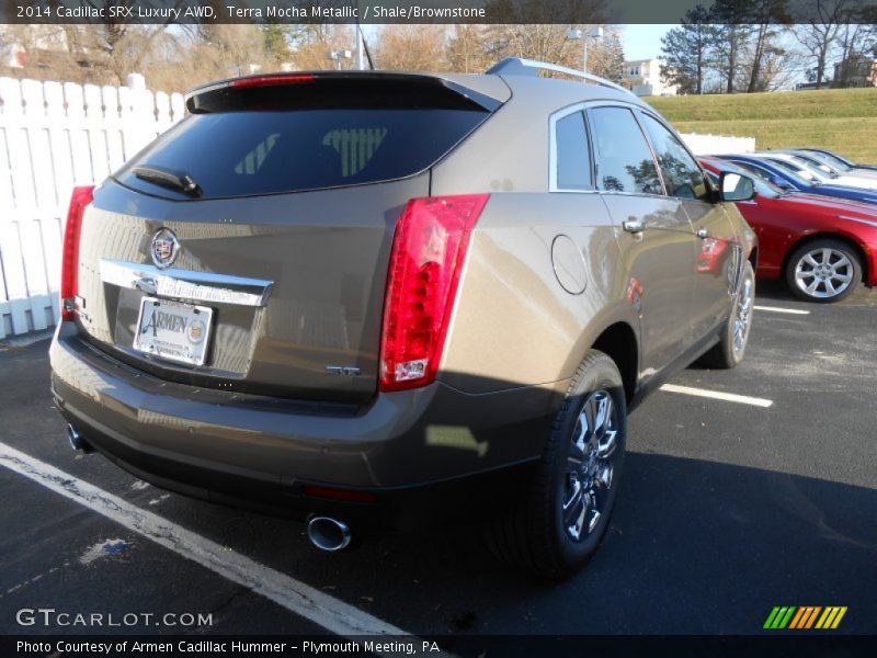 Terra Mocha Metallic / Shale/Brownstone 2014 Cadillac SRX Luxury AWD