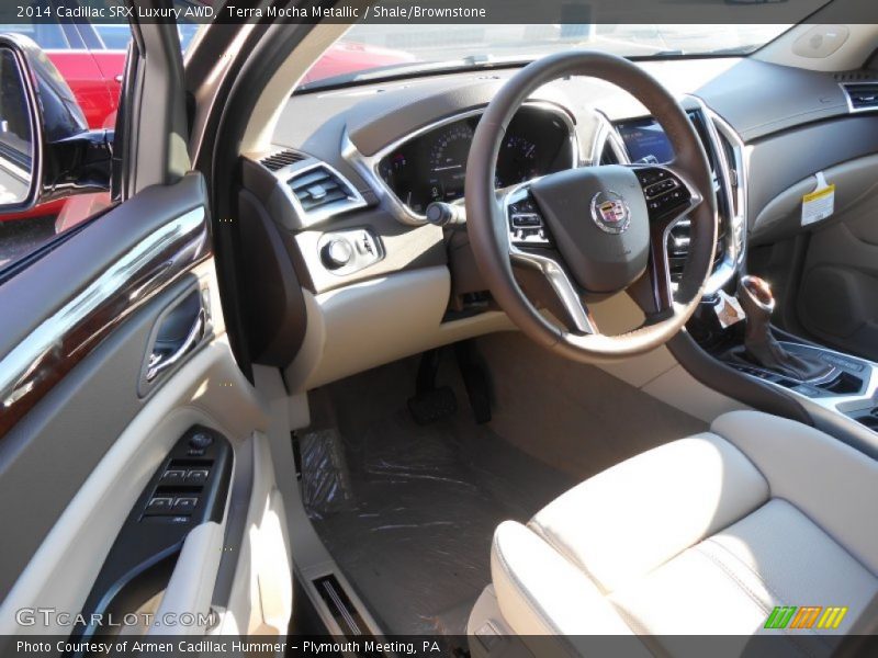 Terra Mocha Metallic / Shale/Brownstone 2014 Cadillac SRX Luxury AWD