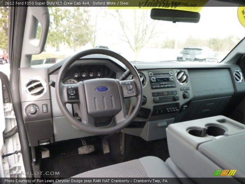Oxford White / Steel 2012 Ford F350 Super Duty XLT Crew Cab 4x4
