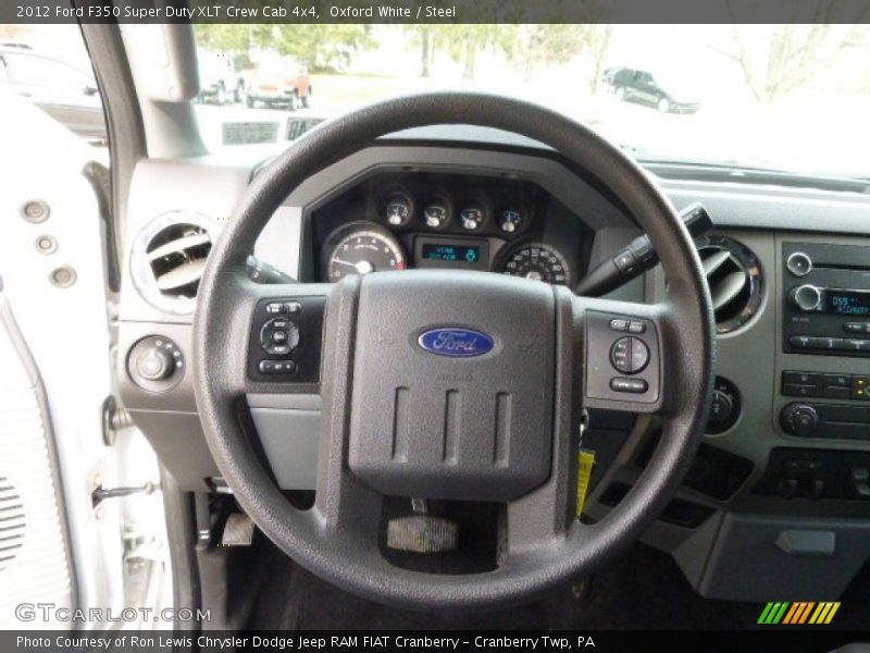Oxford White / Steel 2012 Ford F350 Super Duty XLT Crew Cab 4x4
