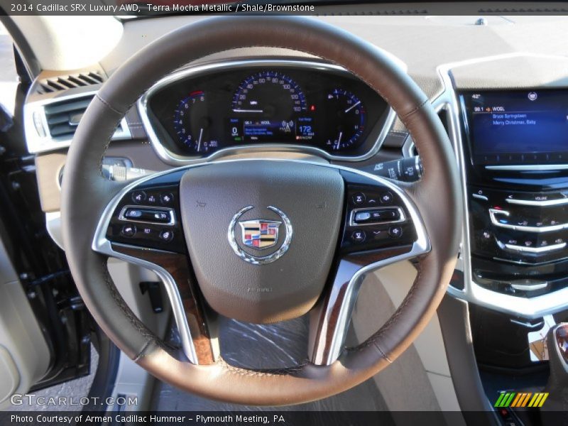 Terra Mocha Metallic / Shale/Brownstone 2014 Cadillac SRX Luxury AWD