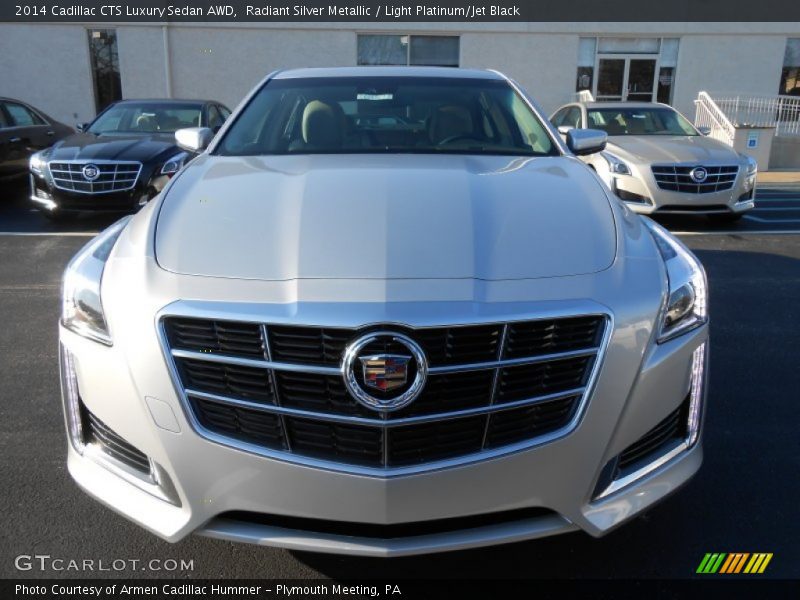 Radiant Silver Metallic / Light Platinum/Jet Black 2014 Cadillac CTS Luxury Sedan AWD