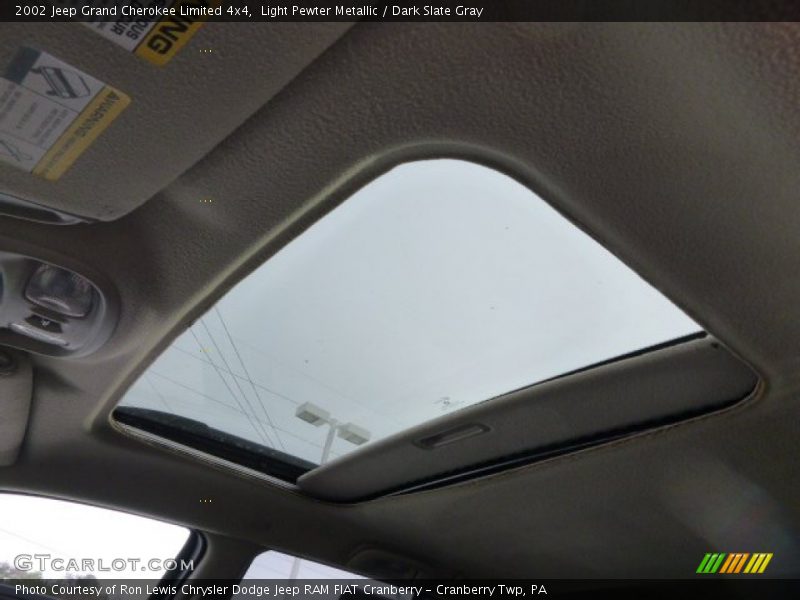 Sunroof of 2002 Grand Cherokee Limited 4x4