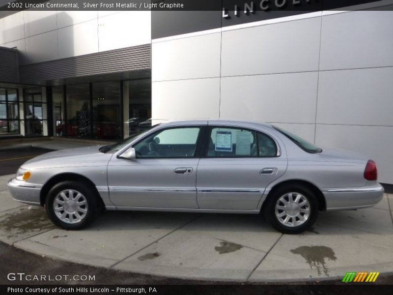 Silver Frost Metallic / Light Graphite 2002 Lincoln Continental