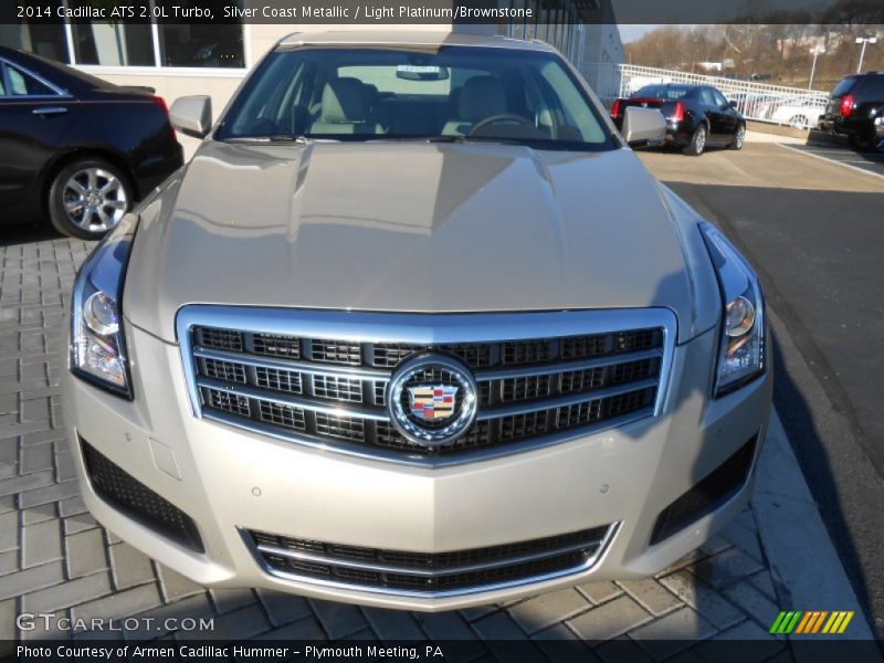 Silver Coast Metallic / Light Platinum/Brownstone 2014 Cadillac ATS 2.0L Turbo