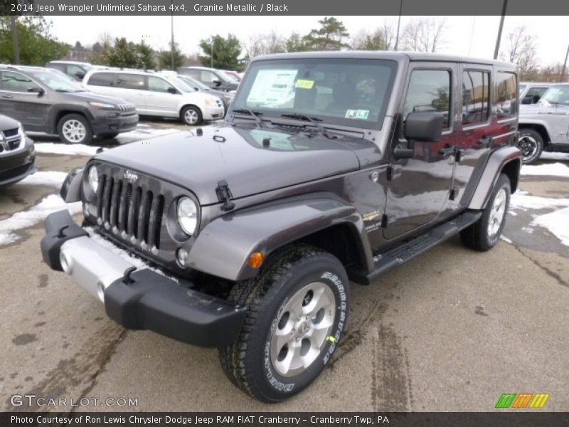 Granite Metallic / Black 2014 Jeep Wrangler Unlimited Sahara 4x4