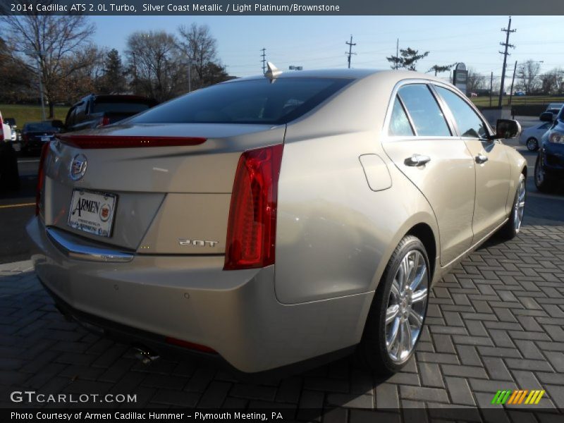 Silver Coast Metallic / Light Platinum/Brownstone 2014 Cadillac ATS 2.0L Turbo