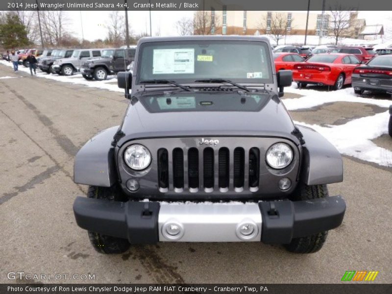 Granite Metallic / Black 2014 Jeep Wrangler Unlimited Sahara 4x4