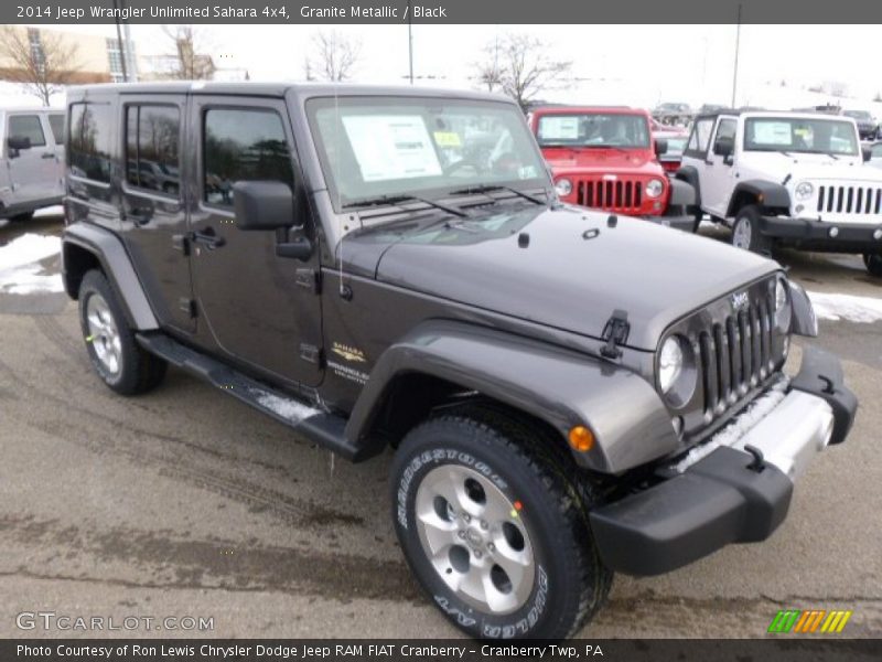 Granite Metallic / Black 2014 Jeep Wrangler Unlimited Sahara 4x4