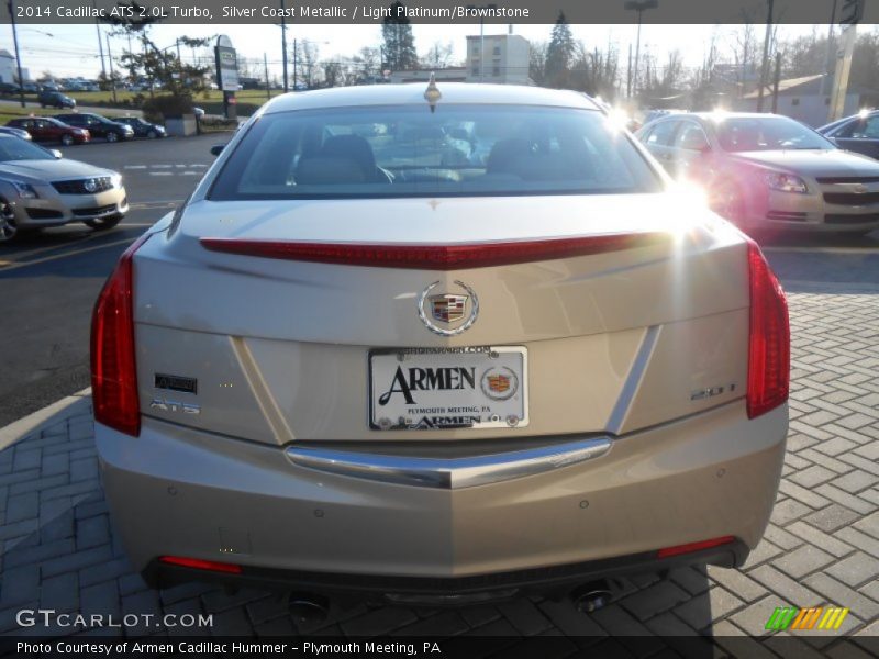 Silver Coast Metallic / Light Platinum/Brownstone 2014 Cadillac ATS 2.0L Turbo