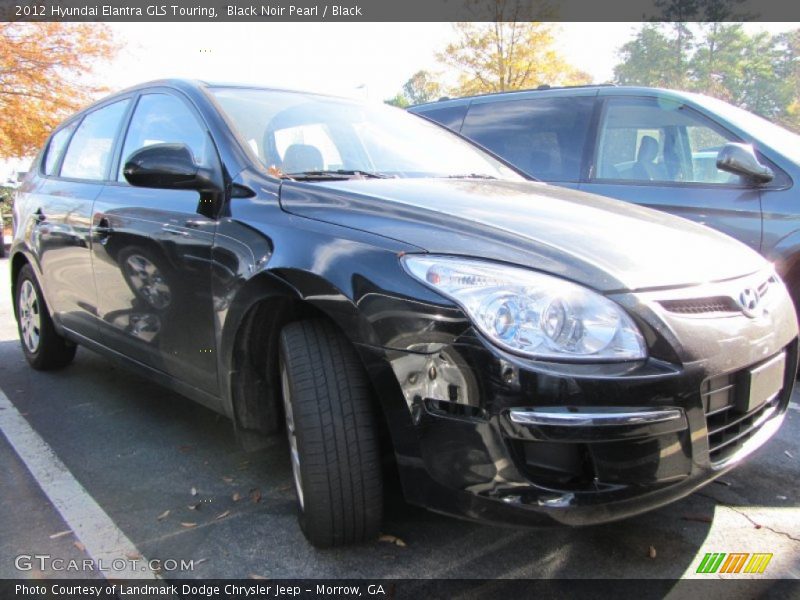 Black Noir Pearl / Black 2012 Hyundai Elantra GLS Touring
