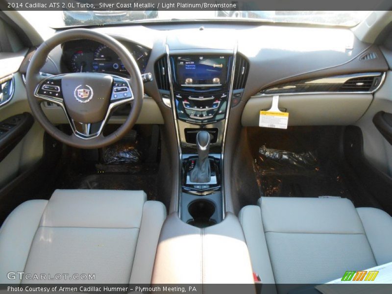 Silver Coast Metallic / Light Platinum/Brownstone 2014 Cadillac ATS 2.0L Turbo