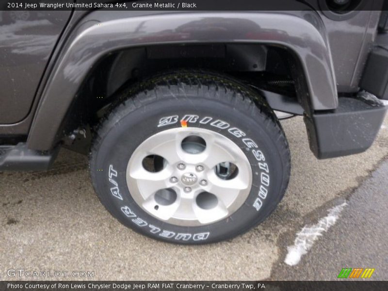 Granite Metallic / Black 2014 Jeep Wrangler Unlimited Sahara 4x4