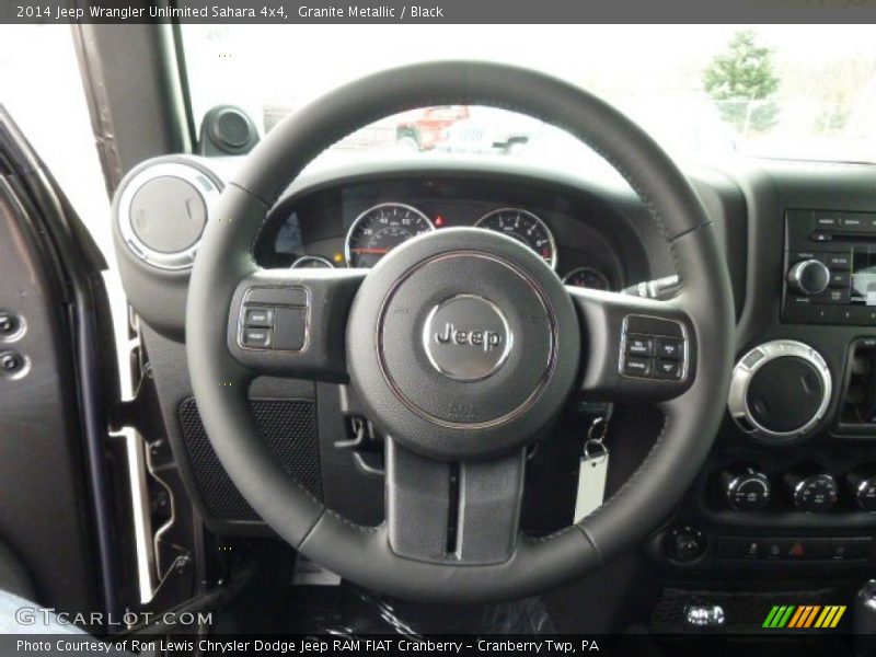 Granite Metallic / Black 2014 Jeep Wrangler Unlimited Sahara 4x4