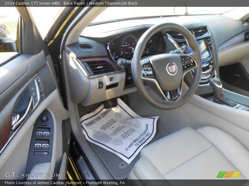 Black Raven / Medium Titanium/Jet Black 2014 Cadillac CTS Sedan AWD