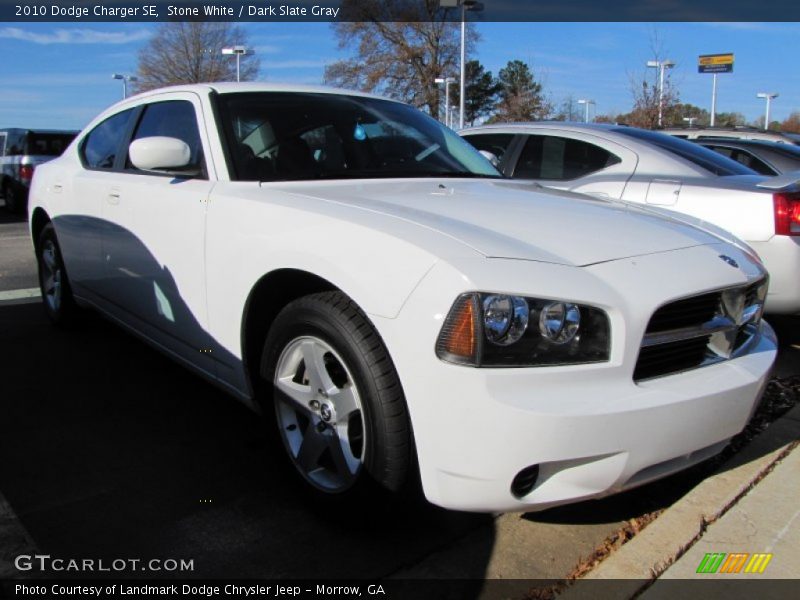 Stone White / Dark Slate Gray 2010 Dodge Charger SE