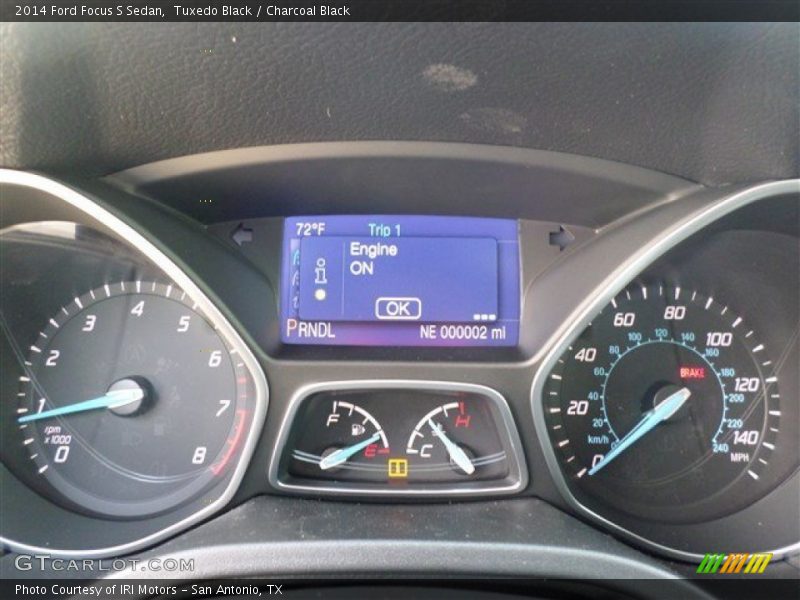 Tuxedo Black / Charcoal Black 2014 Ford Focus S Sedan