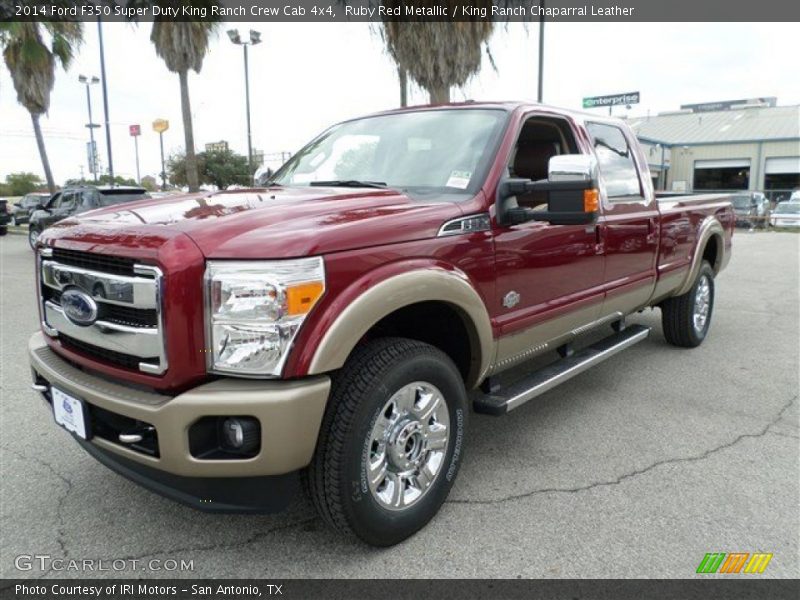 Ruby Red Metallic / King Ranch Chaparral Leather 2014 Ford F350 Super Duty King Ranch Crew Cab 4x4