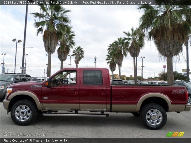 Ruby Red Metallic / King Ranch Chaparral Leather 2014 Ford F350 Super Duty King Ranch Crew Cab 4x4