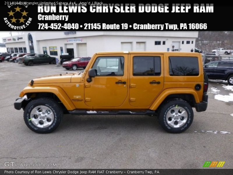 Amp'd / Black 2014 Jeep Wrangler Unlimited Sahara 4x4