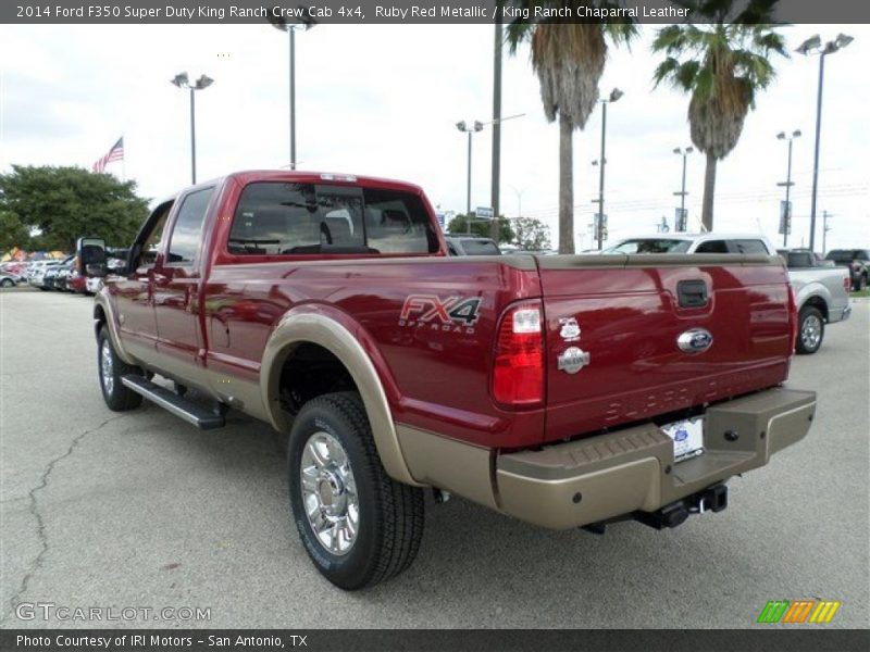 Ruby Red Metallic / King Ranch Chaparral Leather 2014 Ford F350 Super Duty King Ranch Crew Cab 4x4