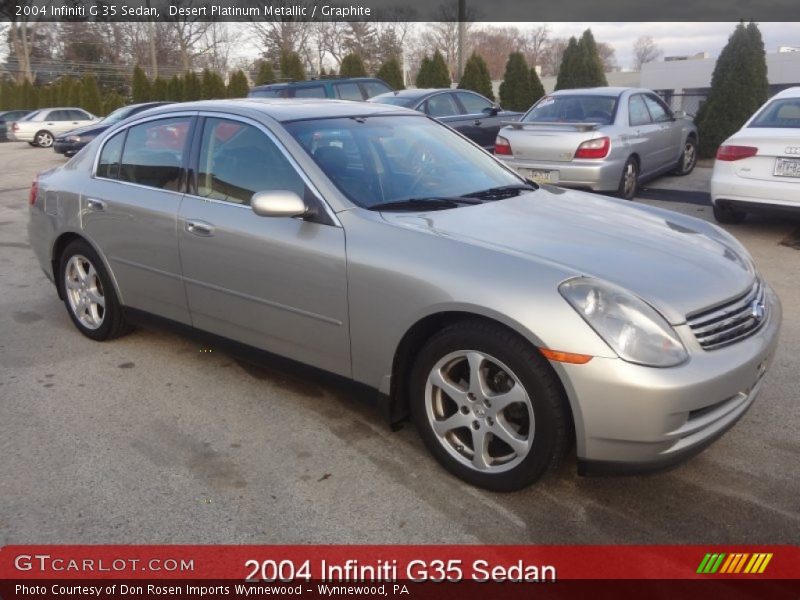 Desert Platinum Metallic / Graphite 2004 Infiniti G 35 Sedan