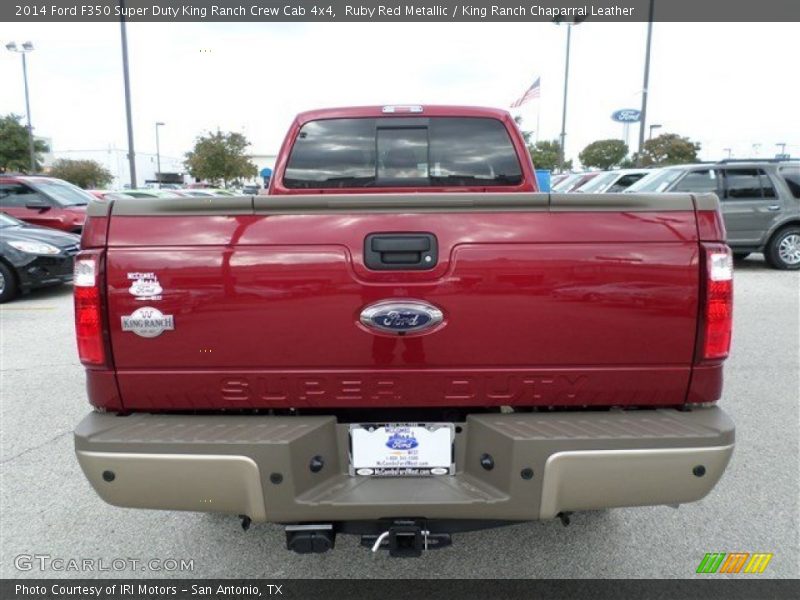 Ruby Red Metallic / King Ranch Chaparral Leather 2014 Ford F350 Super Duty King Ranch Crew Cab 4x4