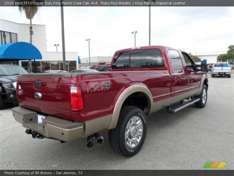 Ruby Red Metallic / King Ranch Chaparral Leather 2014 Ford F350 Super Duty King Ranch Crew Cab 4x4