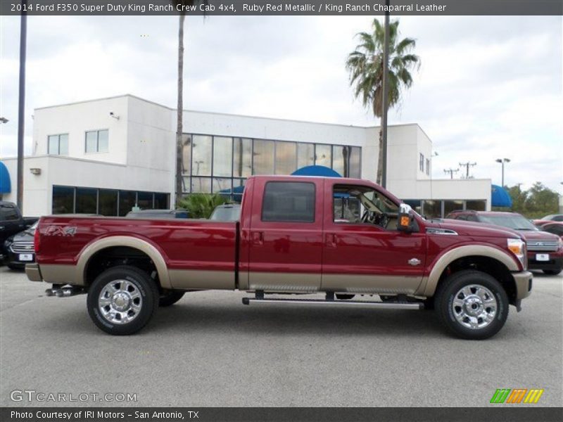 Ruby Red Metallic / King Ranch Chaparral Leather 2014 Ford F350 Super Duty King Ranch Crew Cab 4x4