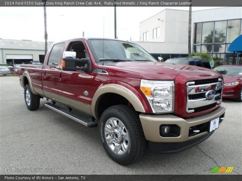 Ruby Red Metallic / King Ranch Chaparral Leather 2014 Ford F350 Super Duty King Ranch Crew Cab 4x4