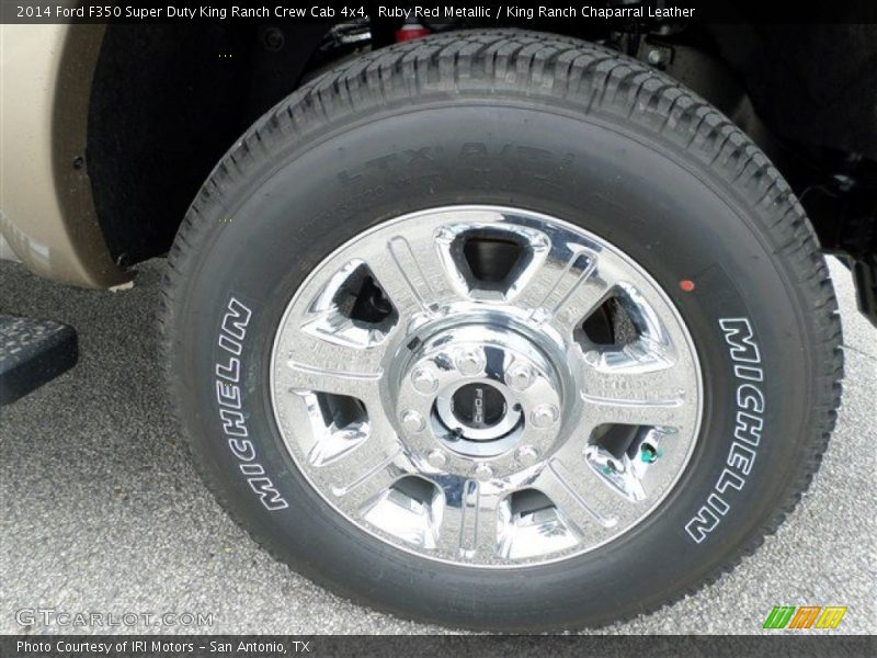 Ruby Red Metallic / King Ranch Chaparral Leather 2014 Ford F350 Super Duty King Ranch Crew Cab 4x4