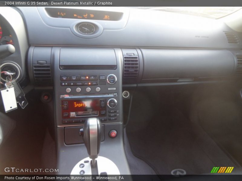 Desert Platinum Metallic / Graphite 2004 Infiniti G 35 Sedan
