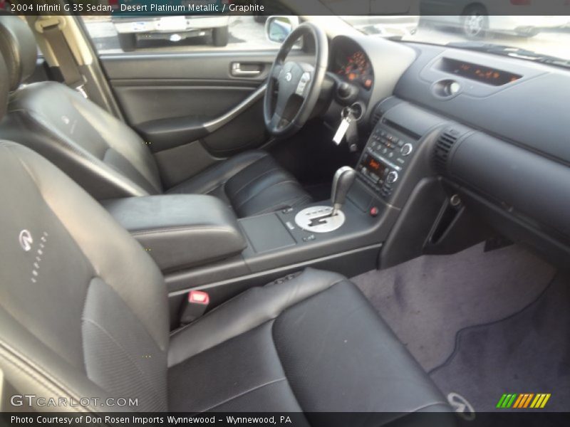 Desert Platinum Metallic / Graphite 2004 Infiniti G 35 Sedan