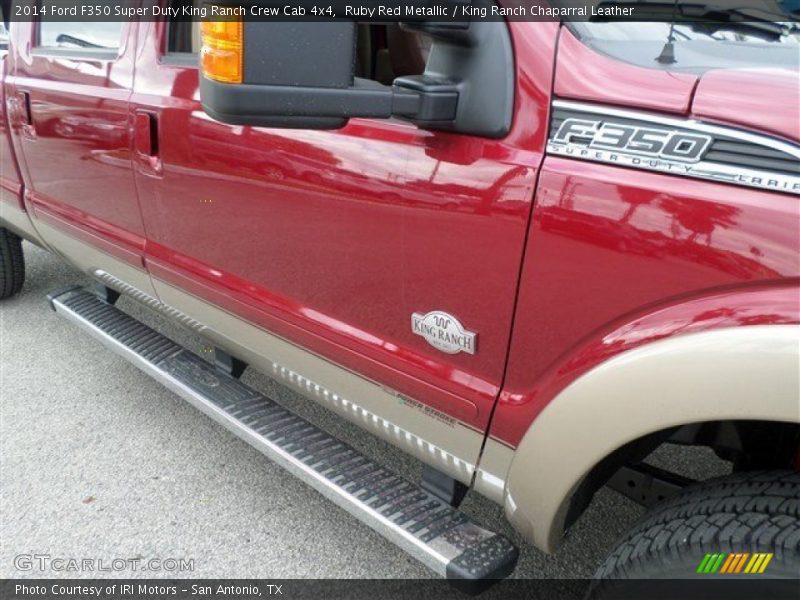 Ruby Red Metallic / King Ranch Chaparral Leather 2014 Ford F350 Super Duty King Ranch Crew Cab 4x4