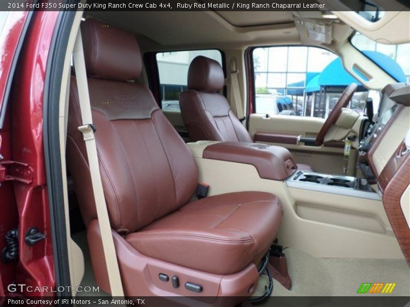 Ruby Red Metallic / King Ranch Chaparral Leather 2014 Ford F350 Super Duty King Ranch Crew Cab 4x4