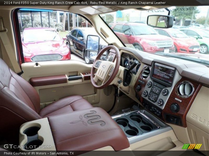 Ruby Red Metallic / King Ranch Chaparral Leather 2014 Ford F350 Super Duty King Ranch Crew Cab 4x4
