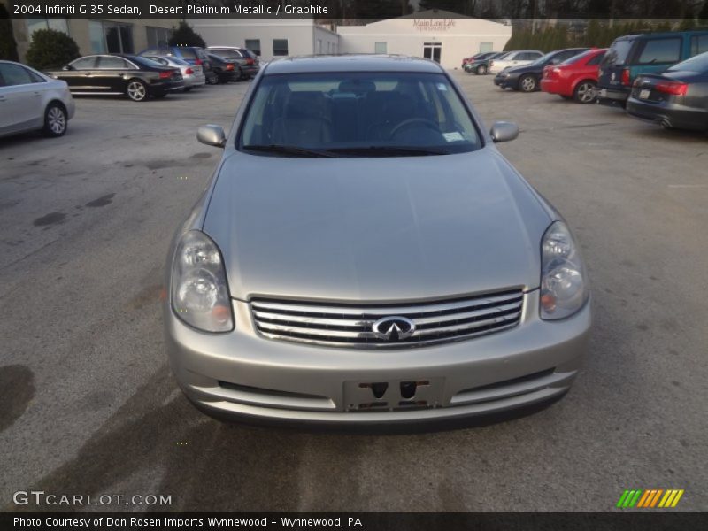 Desert Platinum Metallic / Graphite 2004 Infiniti G 35 Sedan