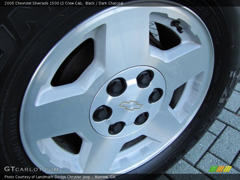 Black / Dark Charcoal 2006 Chevrolet Silverado 1500 LS Crew Cab