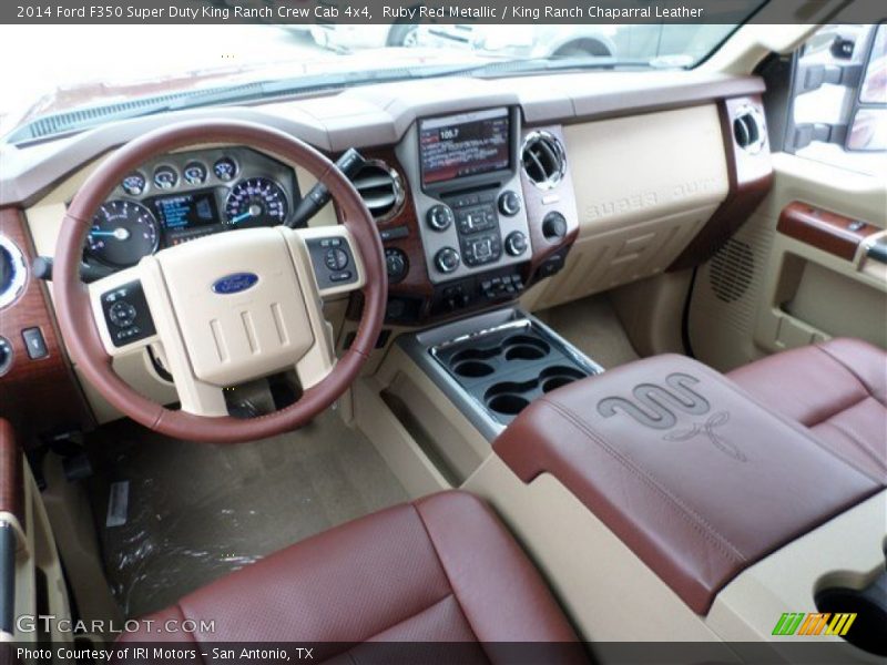 Ruby Red Metallic / King Ranch Chaparral Leather 2014 Ford F350 Super Duty King Ranch Crew Cab 4x4