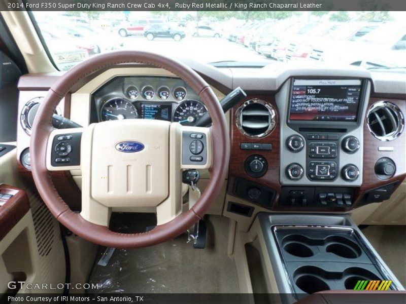 Ruby Red Metallic / King Ranch Chaparral Leather 2014 Ford F350 Super Duty King Ranch Crew Cab 4x4