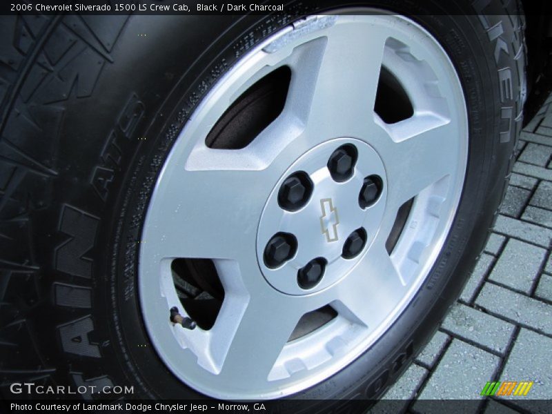 Black / Dark Charcoal 2006 Chevrolet Silverado 1500 LS Crew Cab