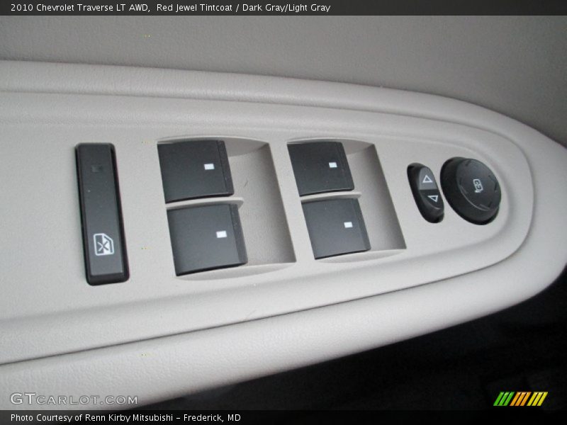 Red Jewel Tintcoat / Dark Gray/Light Gray 2010 Chevrolet Traverse LT AWD