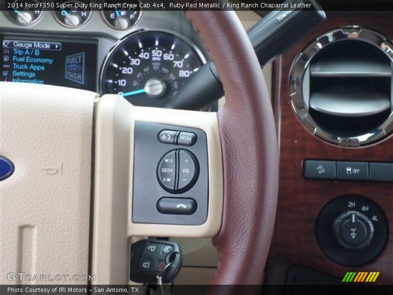 Ruby Red Metallic / King Ranch Chaparral Leather 2014 Ford F350 Super Duty King Ranch Crew Cab 4x4