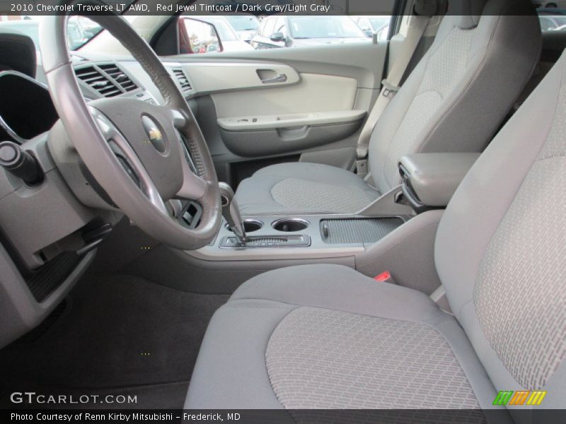 Red Jewel Tintcoat / Dark Gray/Light Gray 2010 Chevrolet Traverse LT AWD